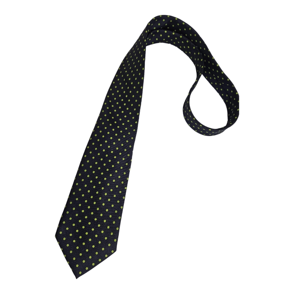 TURNBULL % ASSER Blue Polka Dot Silk LUXURY Tie HANDMADE ENGLAND
